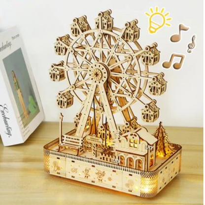 Puzzle 3D en bois | Grande roue Son & Lumière 183 pièces