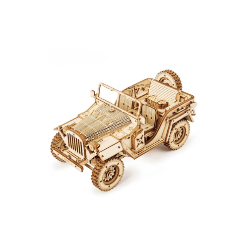 Puzzle 3D en bois | Jeep Armée 369 pièces