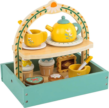 cuisine etagere desserts bois